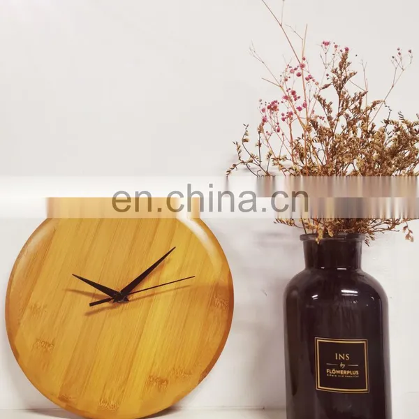 Eco Fridely Nordic Style Living Room Bedroom Decoration Pendulum Wooden Wall Clock photo-2