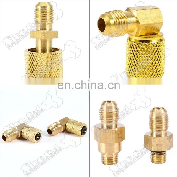 Auto Air Conditioner Adapter Kit Include Vacuum Hose Connector Brass Adapter CT-138 CH-138 photo-5
