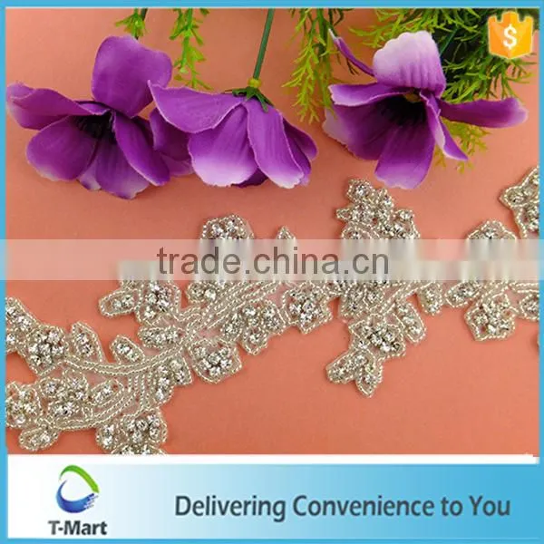 Rhinestone Trims for bridal cuffs wedding dress accessories
