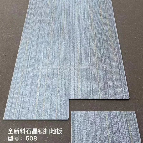 Grey Cement Grain SPC Floor Industry to do Old Clip Plastic Floor Imitation Grinding Stone Marble Plastic Floor 4.5mm photo-2