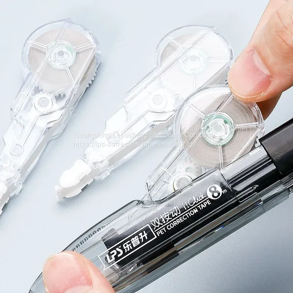 Factory Customization Retractable Correction Tape Runner Pen Style 8m Correction Tape Refillable photo-2
