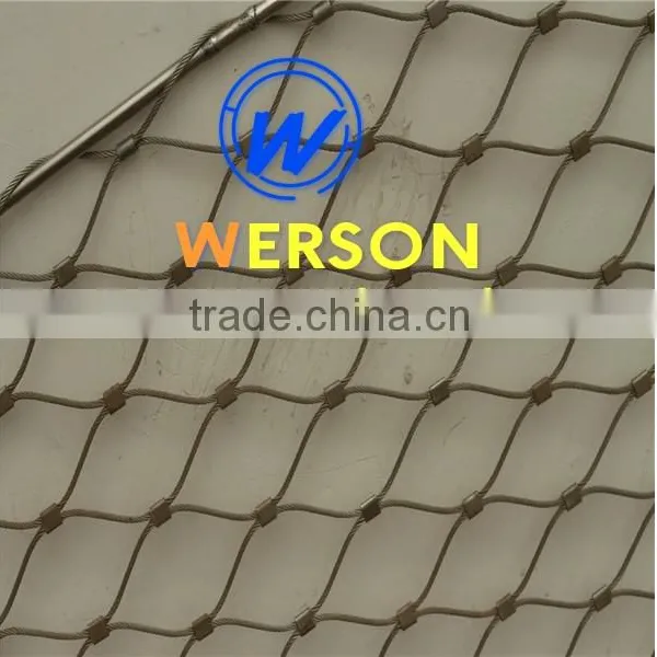 Diamond Rope Mesh and Ferrule Mesh,anti Bird Mesh,stainless Steel Wire Rope Mesh for Staircase | Generalmesh photo-2