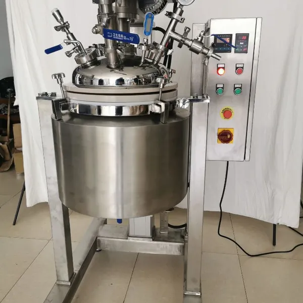 AMM-50S Laboratory Elevatable Mixing Emulsification Reactor for Foundation Make-up Essence Homogenization in Cosmetics Industry photo-5