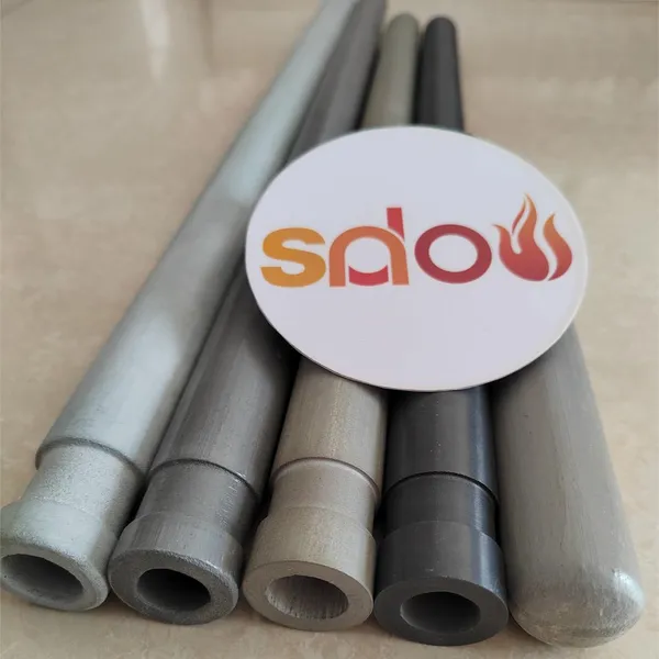 Advanced NSiC Radiant Tubes, NSiC Heating Protective Tubes, Nitride Bonded Silicon Carbide Ceramic Tubes, photo-3