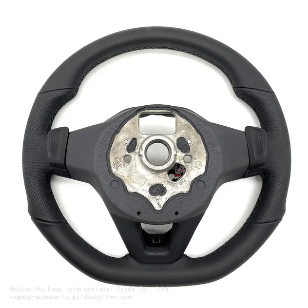 For VW Passat B8 Golf MK7 MK8 Tiguan MK2 MultiFunction Leather Steering Wheel With ACC Heated Shift Paddling photo-2