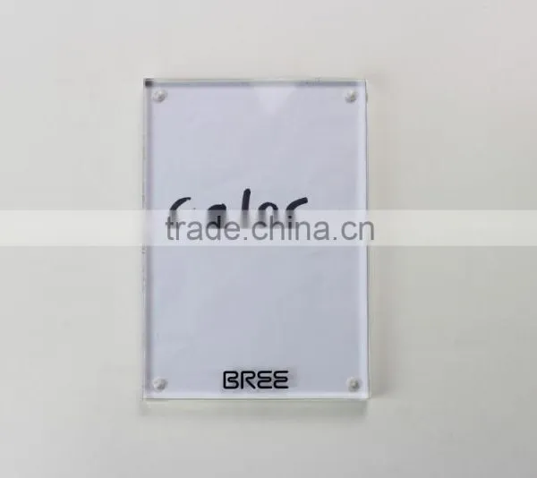 Acrylic Price Tag Holder Stand Clear Acrylic Photo Frame Sign Holder RSH005 photo-3
