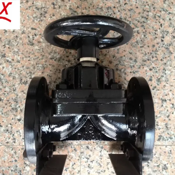 Diaphragm Valve G41J--PN10/PN16 Flange Ductile Iron Rubber Soft Seal Anti-Corrosion Manual Diaphragm Shutoff Valve photo-5