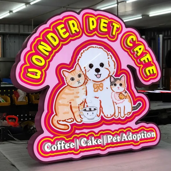 Electrical Shop Luminous Names Board Designs Outdoor Led Light Box Sign 3d Signboard Custom Led Brand Advertising Decoration photo-5