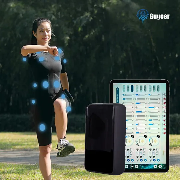 Smart EMS Full Body Suit Muscle Training 220-240V AC Adapter 8 Pads Bluetooth Control photo-3