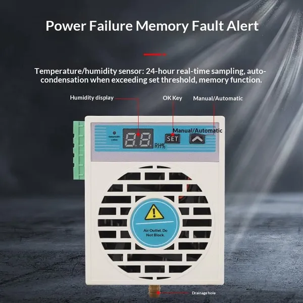 Intelligent Dehumidification Controller for High-voltage Switchgear Cabinet With Touch Screen and Standard Compliant Design photo-3