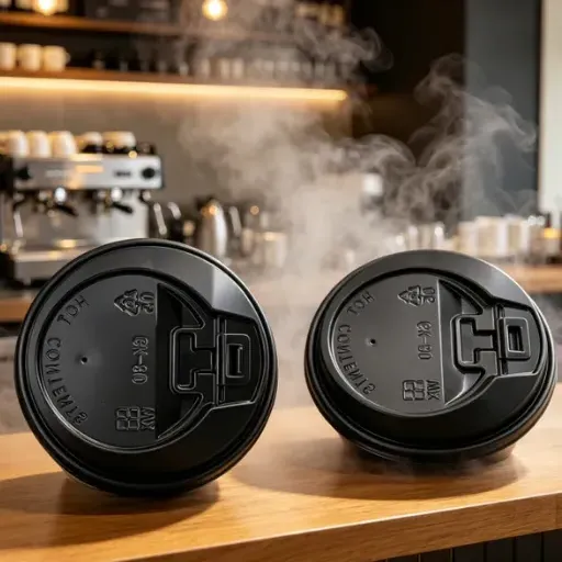 Removable Sip Plug Disposable Hot Coffee Lids photo-2