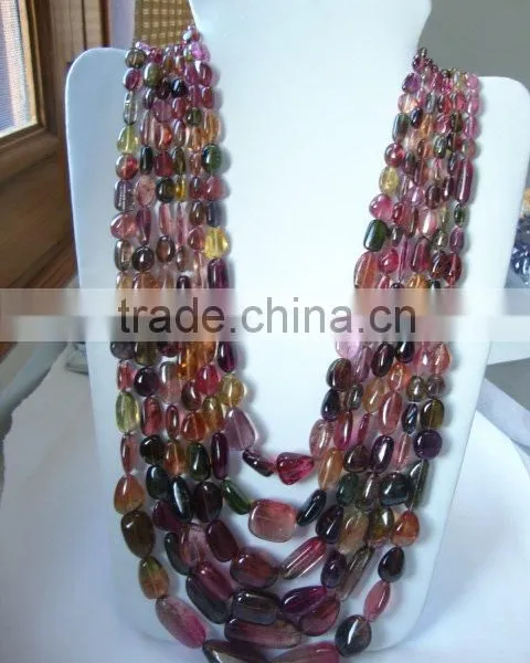 Multi Tourmaline Plain Nuggets