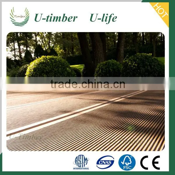 Composite Plastic Lumber Decking Floor Anti-slip for Outdoor, Terrace, Gallery WPC photo-4