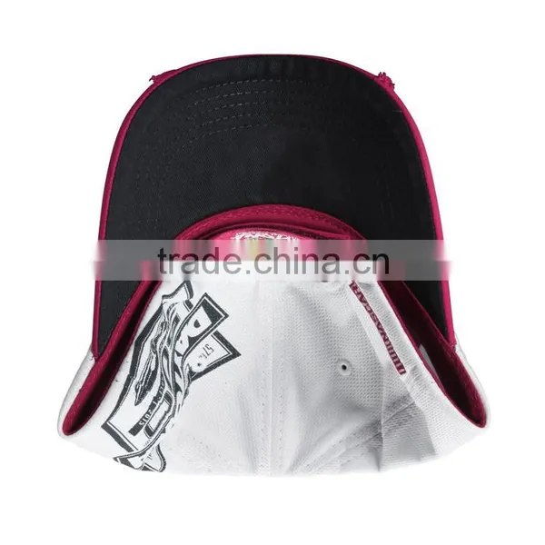 Wholesale 100% Cotton Pink Hat 6 Panel Curved Bill Stone Washed Trucker Cap photo-5
