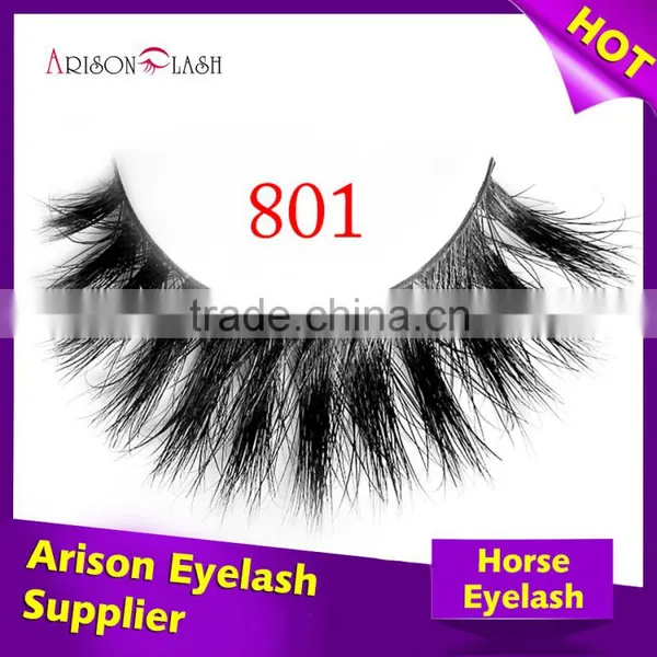 Custom Logo Real Horse Fur Eyelashes Private Label Horse False Eyelashes Custom Eyelash Packaging photo-5
