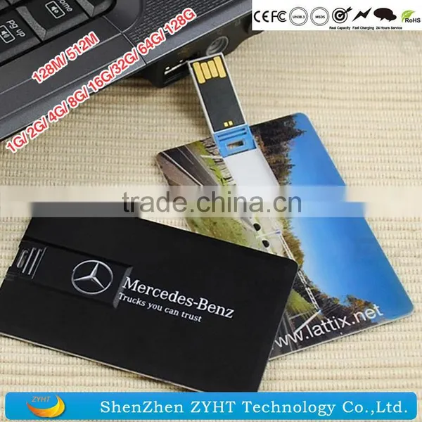 Wholesale Business Card USB Flash Drive With Printing Logo Credit Card USB 1GB 2GB 4GB 8GB 16GB 32GB photo-5