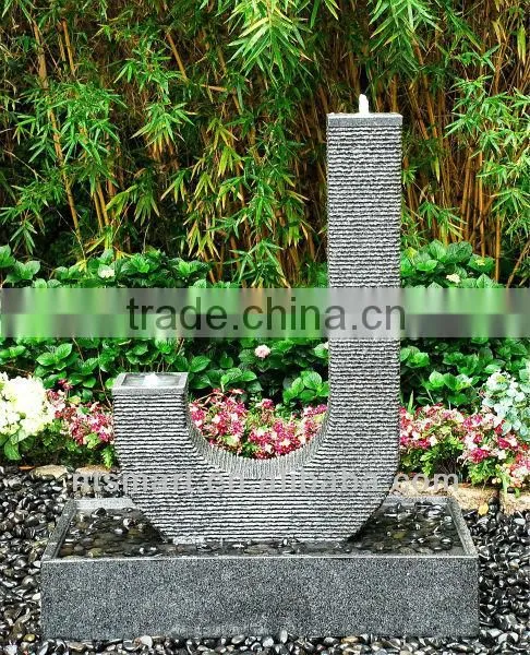 Granite Letter Fountain J