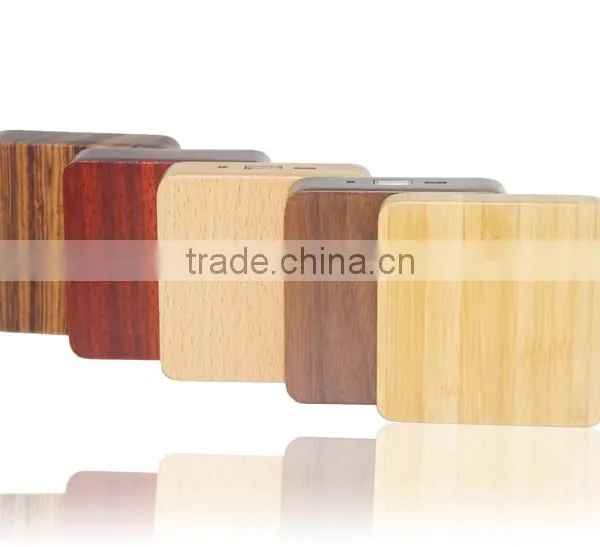 Square Wooden Design Fast Charging Power Bank XHB-SWD