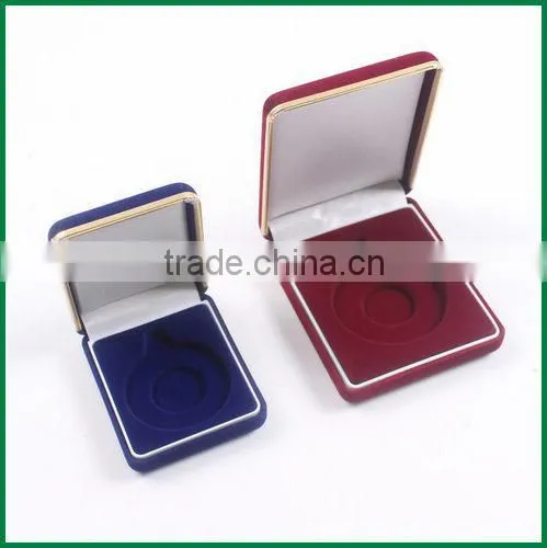 Stock Red,blue,black,green Flocking Velvet Badge,medal,coin Box Wholesale photo-2