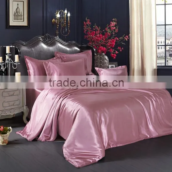 Pure Color Double Tencel 4pcs Bedding Sets Mulberry Silk Quilt Cover Sheetshotel Bedding Wholesale photo-2