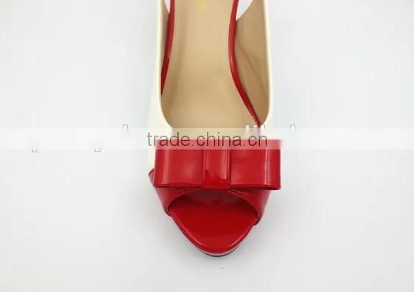 New High Class Mix Color Middle Heel Slingback Sandals for Office Lady photo-6