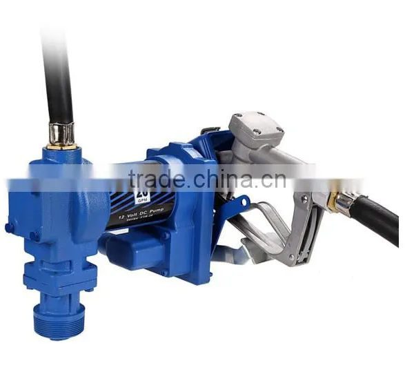 Portable Oil Transfer Unit Fuel Transfer Pump Unit With Mechanical Flow Meter Nozzle photo-2