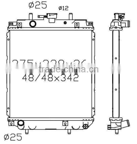 Auto Radiator(suitable For: Mira 98-/Move/Opti MT)