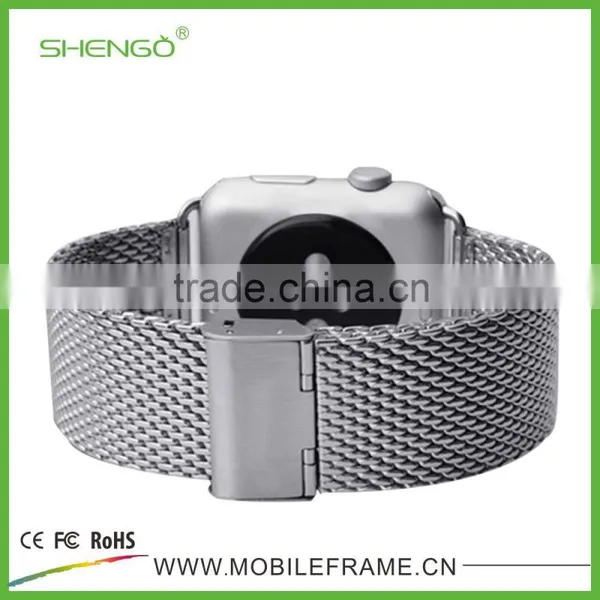 Shengo High Quality Genuine Stainless Steel Watch Strap For Apple Watch With Band Adapter 38mm 42mm photo-2