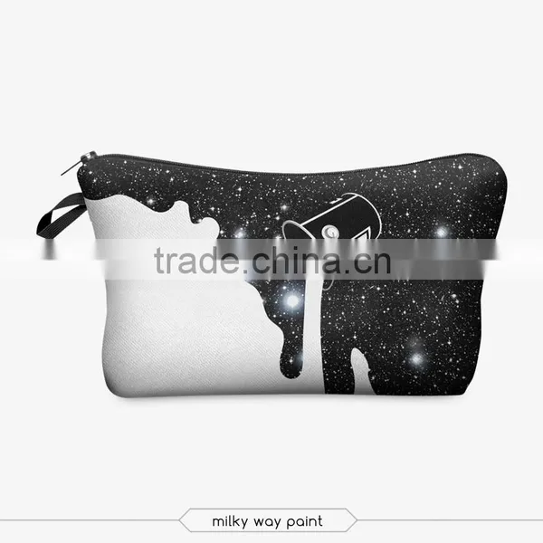 Meow Cat Cosmetic Bag 3d Print Cosmetic Bag High Quality Wholesale Travel Makeup Cases With Zippers Pouch Purses Wallets photo-2