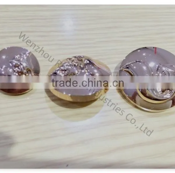 High End Upscale Women's Coat Metal Hollow Button photo-5