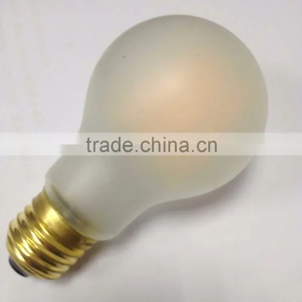 2015 NEW Led Bulb Lights Silicon Glass Frosted Cover Filament Bulbs Lighting Brass Base CE Warm White 2200K 2700K for USA photo-2