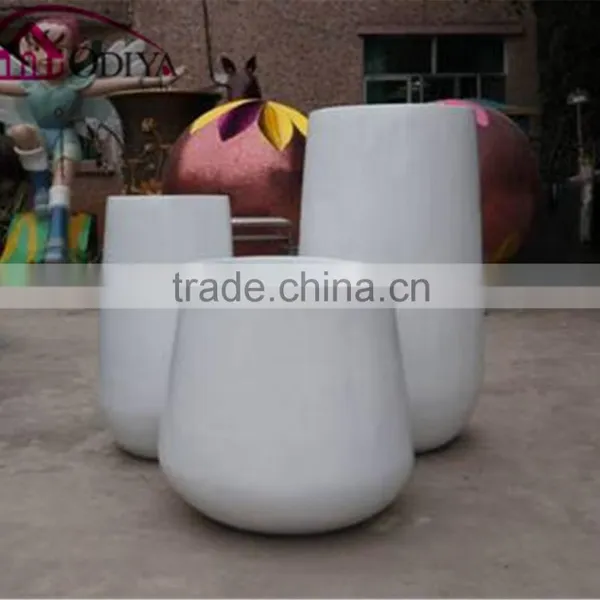 Indoor Decorative Fiberglass Flower Pots Large Planters photo-4