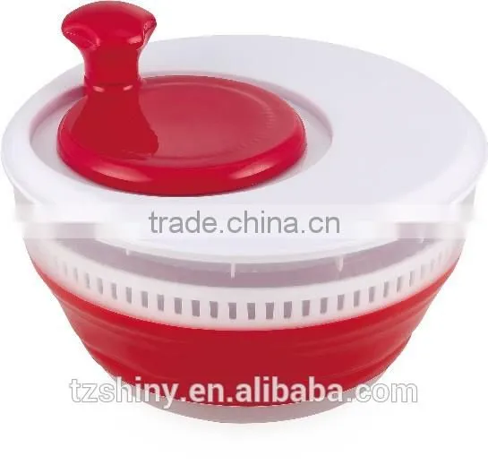 2016 New Design Plastic Collapsible Salad Spinner Magic Plastic Salad Mixer photo-3