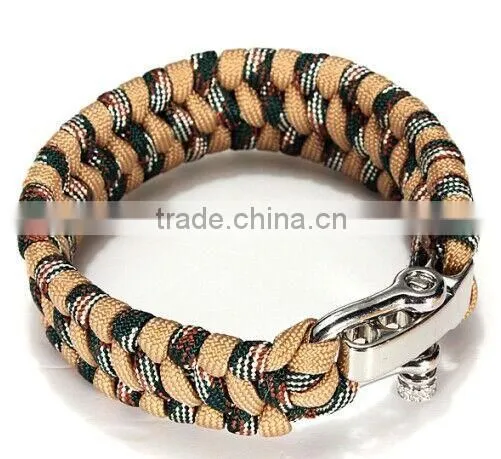 2016 Hot Custom Paracord Fashion Bracelet With Ouch and Compass photo-6