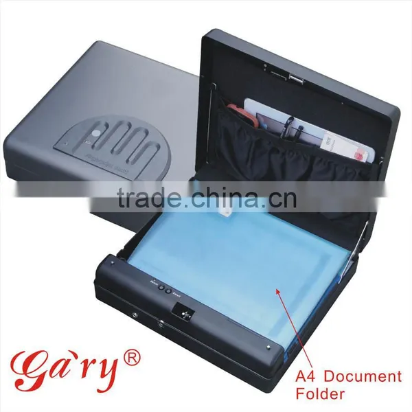 Wholesale- MS550 Micro Vault Biometric Fingerprint A4 Document File Storage Steel Safe Box photo-2