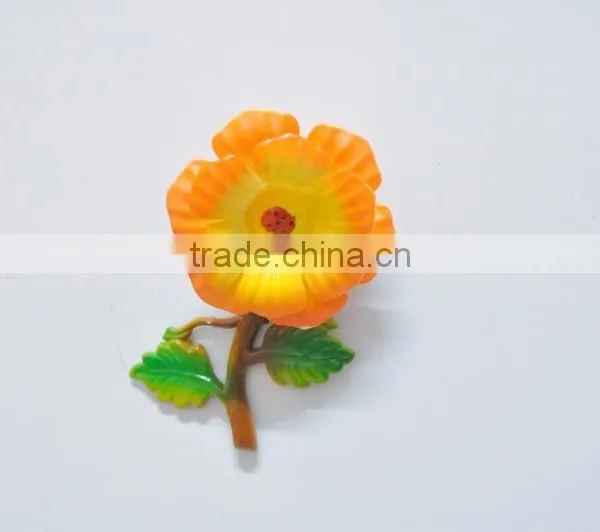 5 Inch Plastic Morning Glory Wedding Decoration Artificial Flower Freezer Magnet photo-4