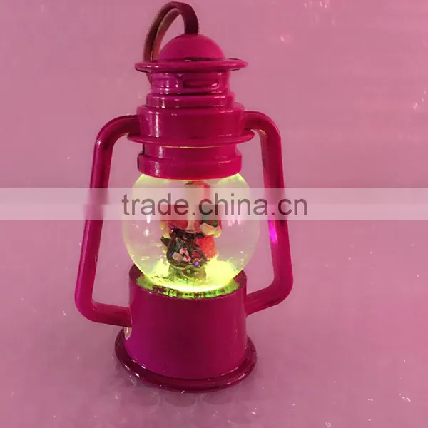 Snow Globe With Christmas Series Design Lanterns Shaped With Rubber Rope Holder, Garden Home Polyresin Decoration photo-6