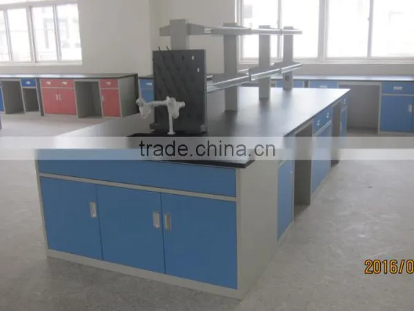 Steel Laboratory Furniture Lab Work Bench Epoxy Resin Lab Bench Top photo-5