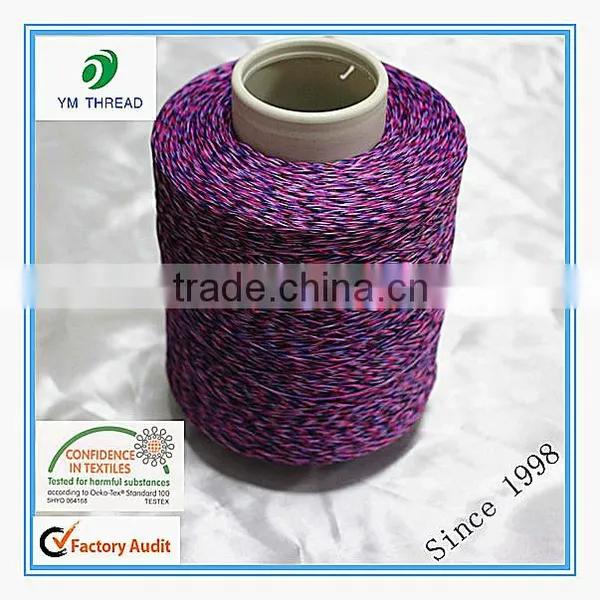Wholesale Dyed 100% Polyester Covered Yarn 150d/4 for Socks