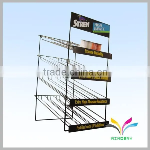 High Quality Custom Supermarket Retail Metal Free Standing Bread Display Stand photo-4