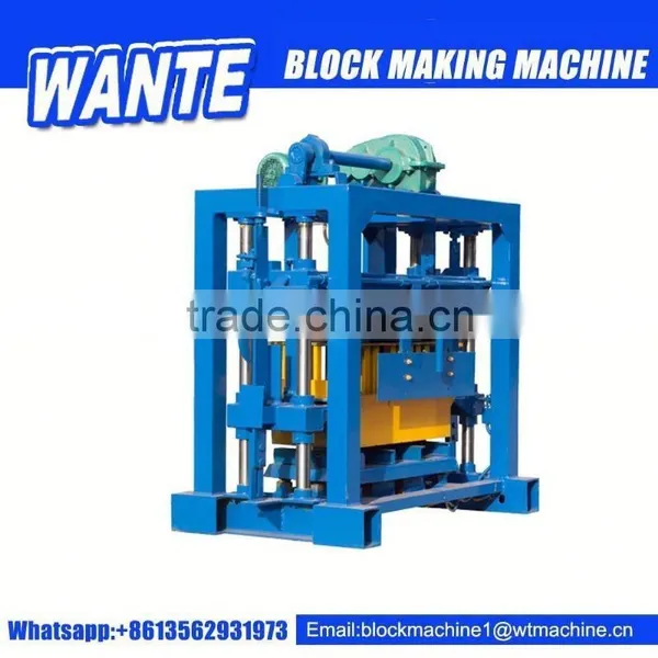 QT40-2 Low Price Concrete Block Machine,manual Electric Block Making Machine Eco Brick Machine photo-2