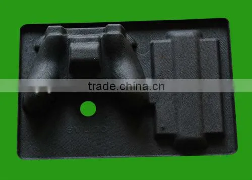 New Design High Quality Biodegradable Dry Pressing Bagasse Pulp Car Racing Game Machine Packaging Trays photo-2