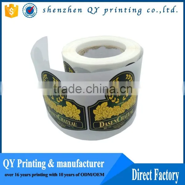 High Quality Printing Cheap Wine Labels,gold Stamping Paper Wine Stickers photo-3