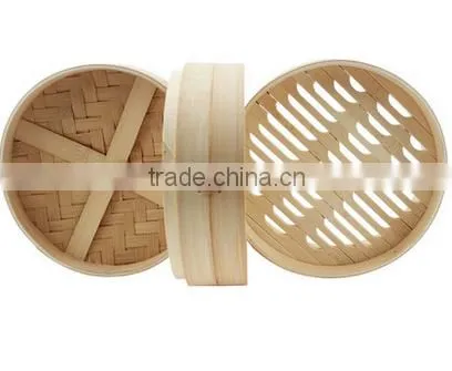Handmade Bamboo Cookware Vegetable Food Steamer Set photo-4