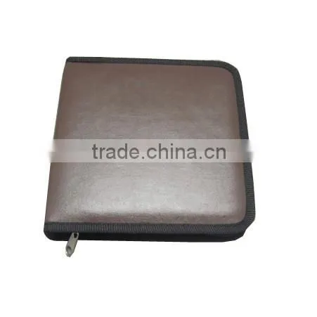 Handmade cd Carrying Case,leather Cover,zipper photo-5