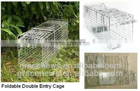 Foldable Live Animal Traps Cage Rabbit Trap