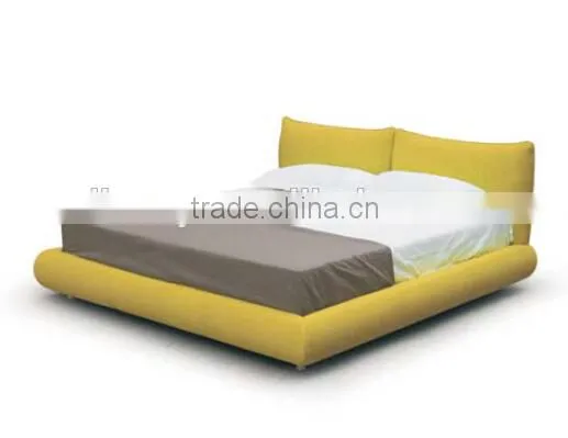 French Style Leather Fabric Double Bed (A-B42) photo-3