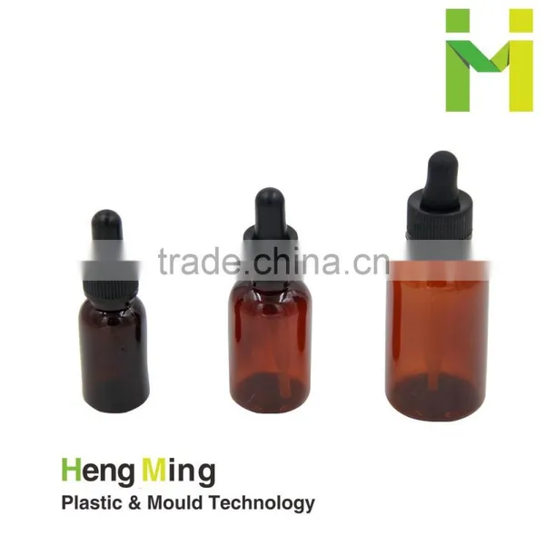 PET Plastic Boston Rounds Bottles With Dropper photo-2