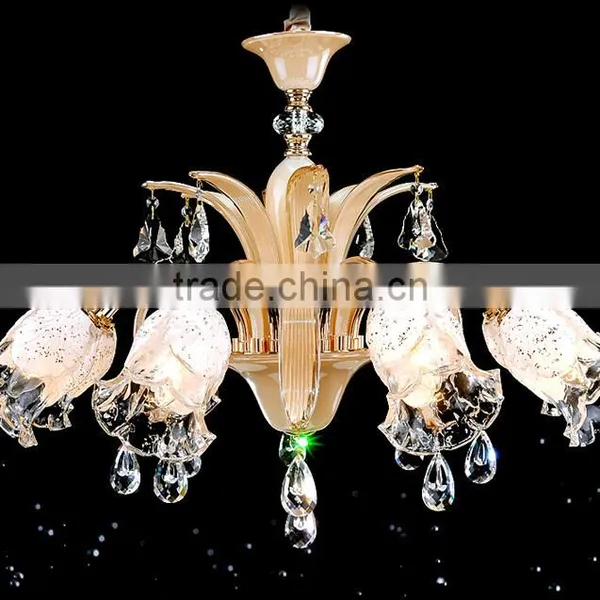 Flower Shape Glass Pendant Lamp , Glass Led Crystal Pendant Lighting photo-2