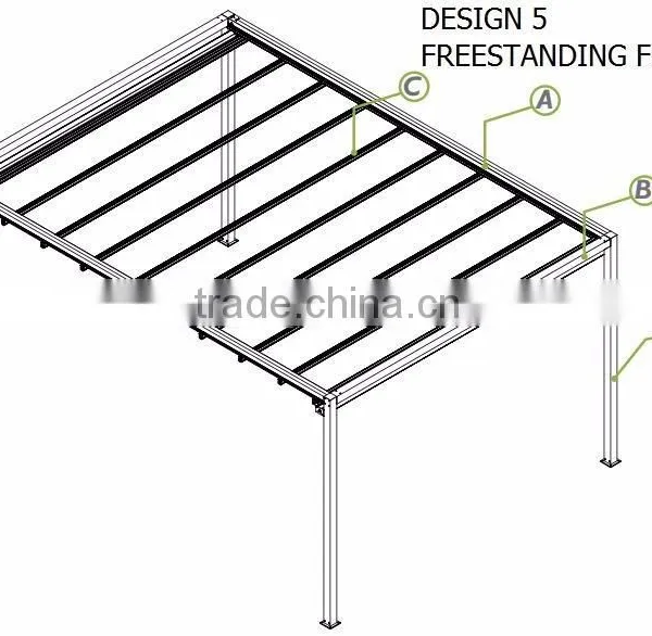 Aluminium Retractable Roofing System/Retractable Shading With Fabric photo-6